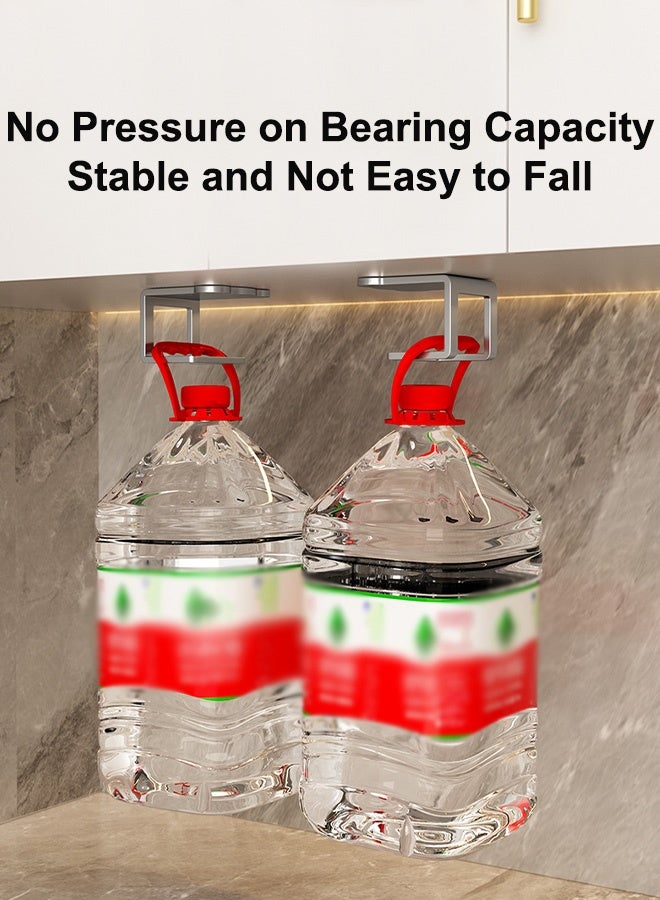 4 قطع من منظم حوض المطبخ المصنوع من الفولاذ المقاوم للصدأ، حامل إسفنج لاصق بدون حفر، خطاف تخزين مثبت على الحائط لأدوات غسل الأطباق والملحقات - Image 3