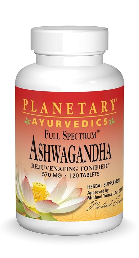 Planetary HerbalsAshwagandha Full Spectrum by Planetary Ayurvedics 570mg Rejuvenating Tonifier 120 Tablets