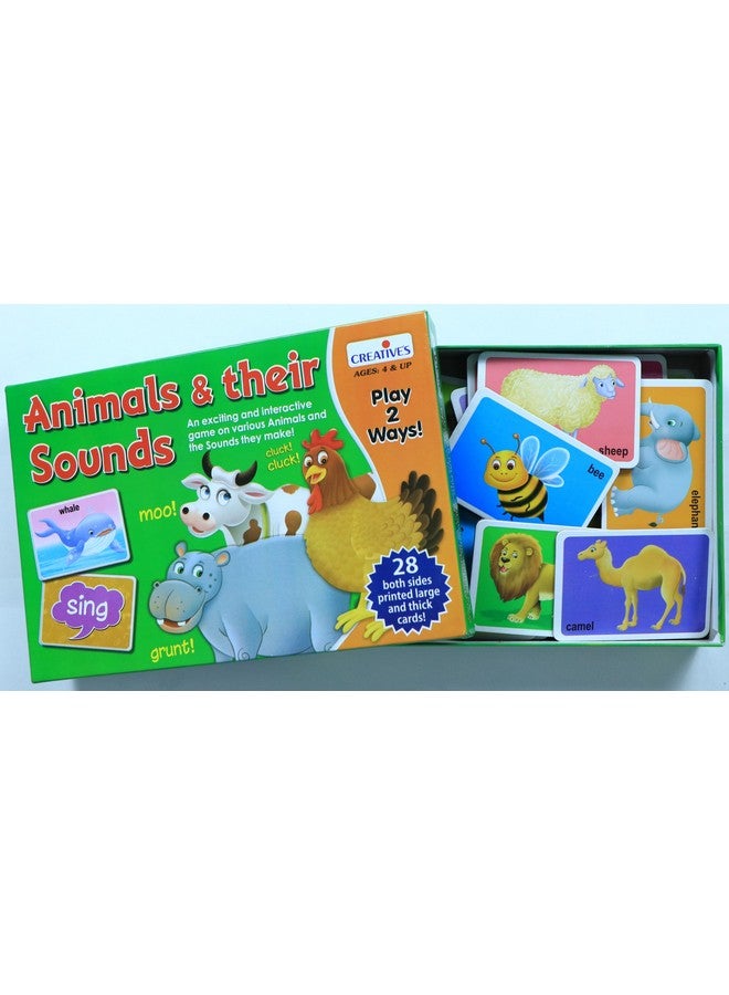 Creative's Animals and Their Sounds | Learning Animals Sounds Cards | Domestic and Wild Animals Picture Cards | Pre-School Learning Cards Game for Kids | Ages 4 & Up - Image 3