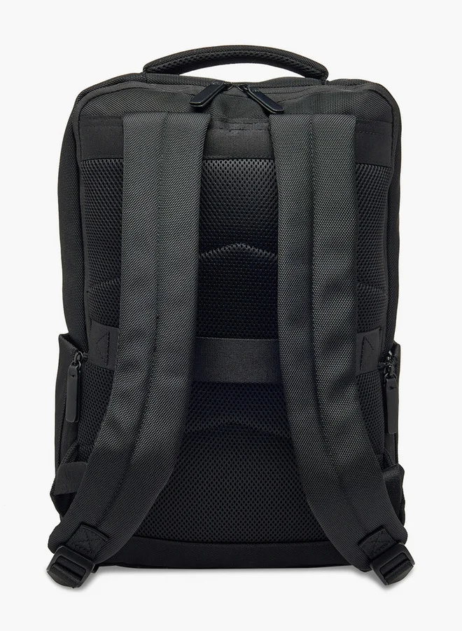 ال بي ال من شو اكسبرس Men Solid Backpack with Adjustable Straps and Zip Closure - 10x32x42 cm