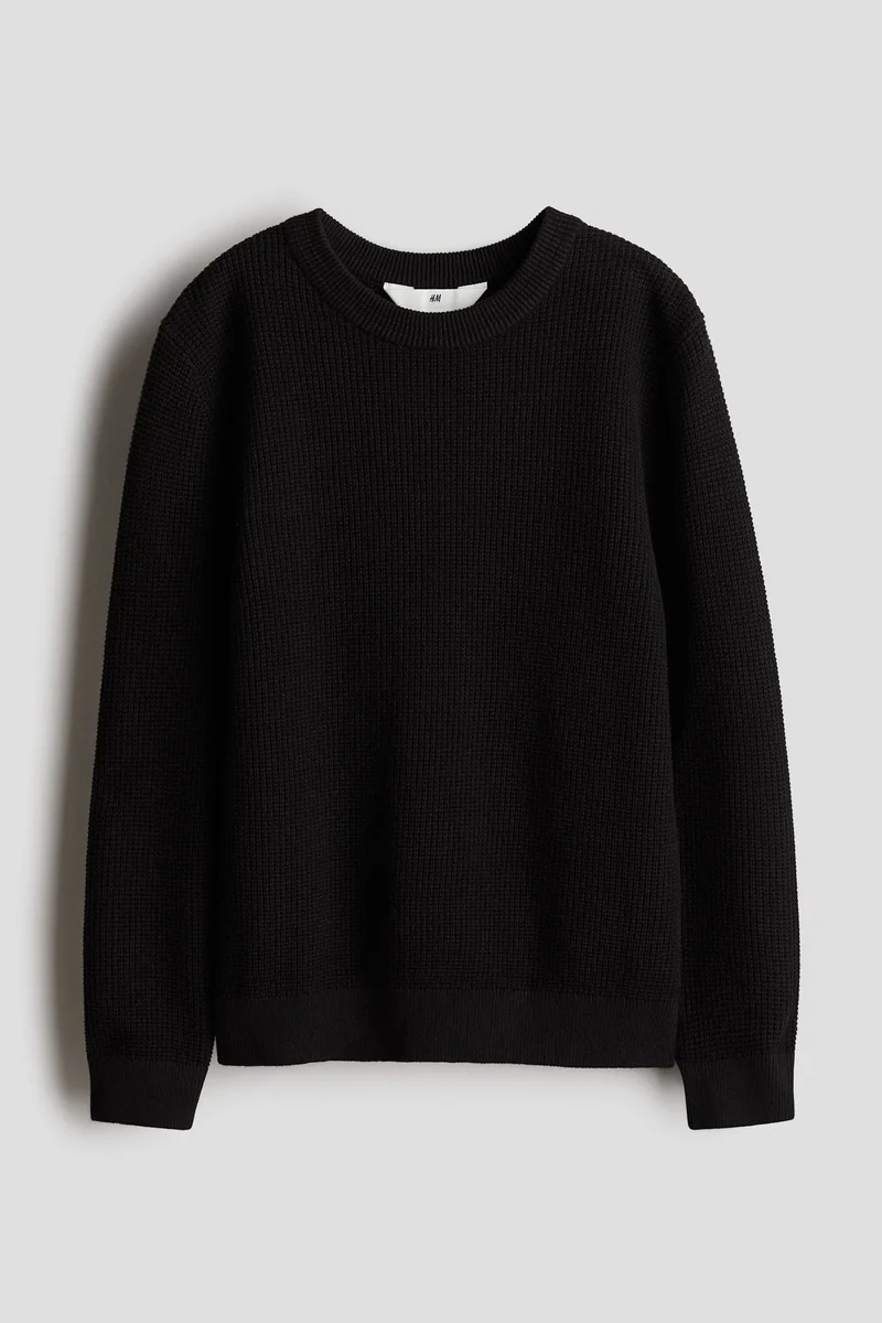 اتش اند ام Textured-Knit Jumper