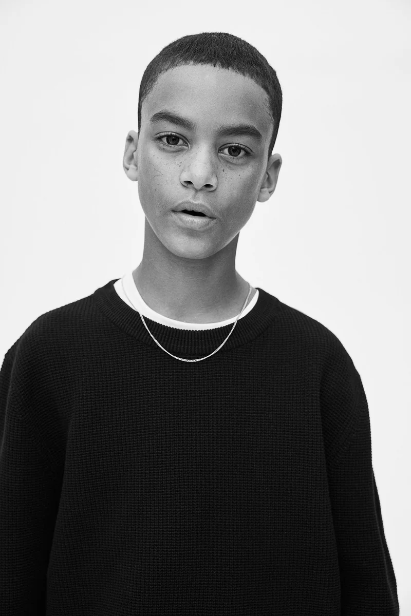 H&M Textured-Knit Jumper