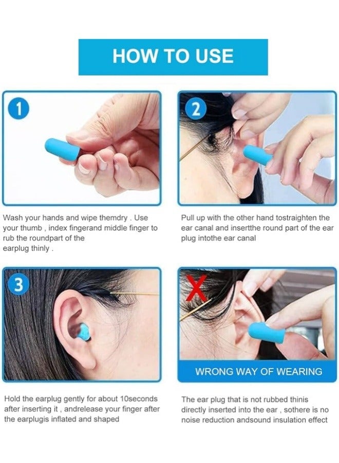 Generic Earplugs,6 Sets Of Sponge Earplugs,6 color Square Boxed Soundproof Earplugs Protection From Water And Noise  - Image 3