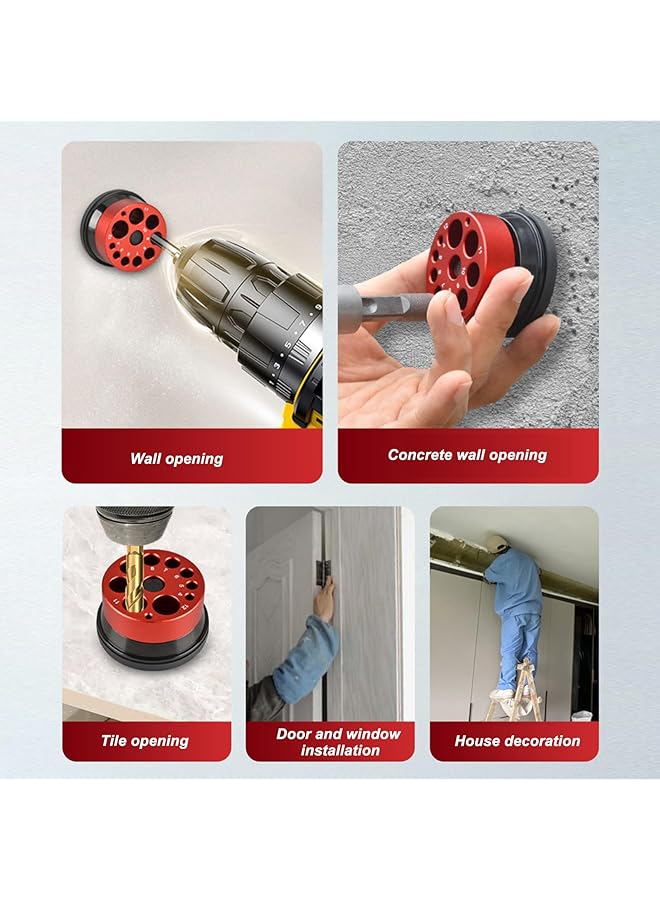 erorex Electric Drill Dust Collector Household Punching Dust Storage Tool Drilling Dust Cover Electric Drill Dust Collector Tool Dust Storage Control Cover For Drilling Works - Image 5