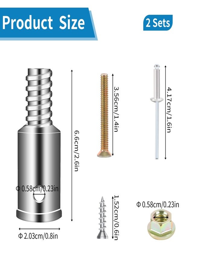 Sliverdew 3/4" (0.8") Threaded Tip Replacement,Ultra Threaded Tip Repair Kit Metal Threaded Handle Tips for Wood or Metal Poles Handle Replacement Extension Pole Adapter for Mop,Broom,Household Cleaning Tools - Image 5