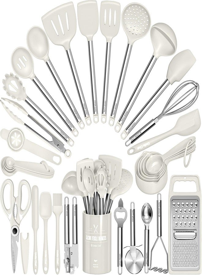 Umite Chef Stainless Steel Handle-Kitchen Gadgets Tools（White） - Image 1