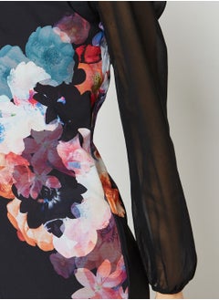 Yumi Floral Printed Dress  - Image 3