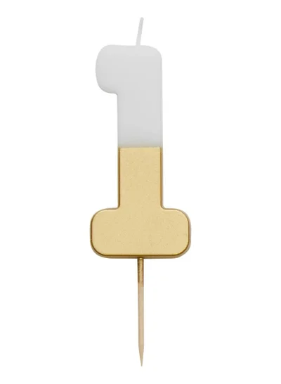 Talking Tables Talking Tables 1 Number Birthday Candles, Gold Candle for Cake Decoration, Candle for Birthday Cake Topper, Anniversary Cake Number Candle. Candles stick for special occasions such as birthdays and Anniversaries.