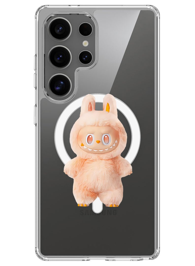 Theodor Magnetic Case for Samsung Galaxy S25 Ultra Compatible with MagSafe Wireless Charging, Shockproof Phone Bumper Cover Labubu (6) - Image 1