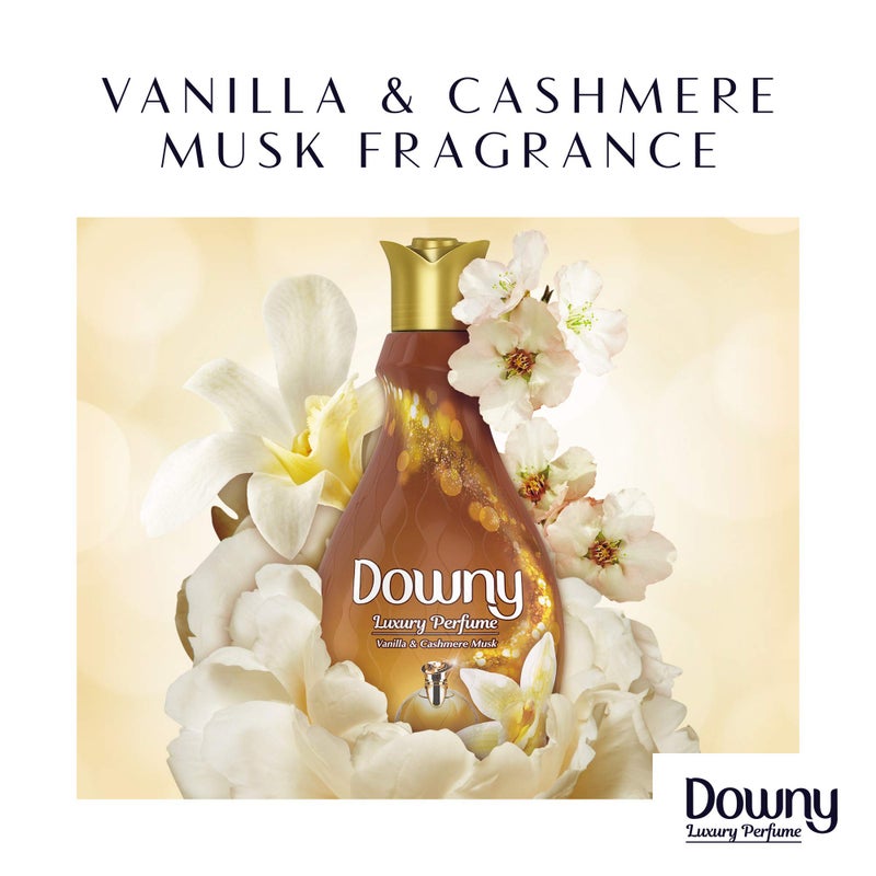 Downy Perfume Collection Concentrate Fabric Softener Vanilla & Cashmere Musk 2 x 880ml - Image 4