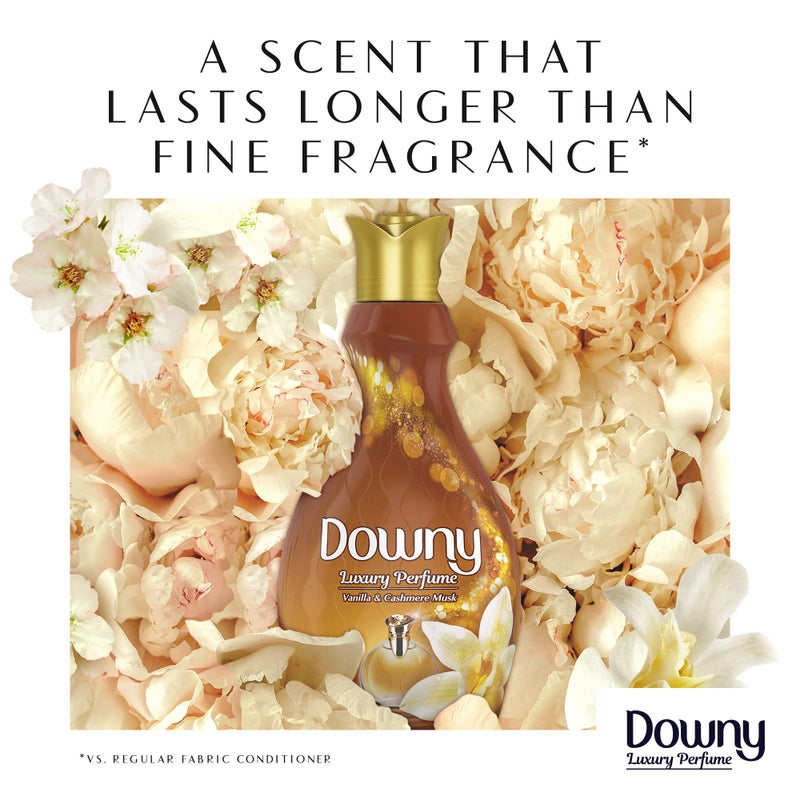 Downy Perfume Collection Concentrate Fabric Softener Vanilla & Cashmere Musk 2 x 880ml - Image 2