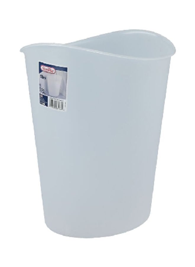 Sterilite Sturdy Polypropylene Construction Oval Shaped Waste Basket White 11.4 L 1031 10318606  - Image 2