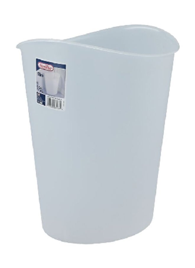 Sterilite Sturdy Polypropylene Construction Oval Shaped Waste Basket White 11.4 L 1031 10318606  - Image 4