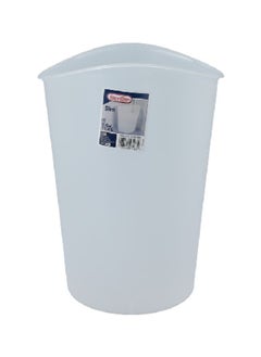 Sterilite Sturdy Polypropylene Construction Oval Shaped Waste Basket White 11.4 L 1031 10318606  - Image 1