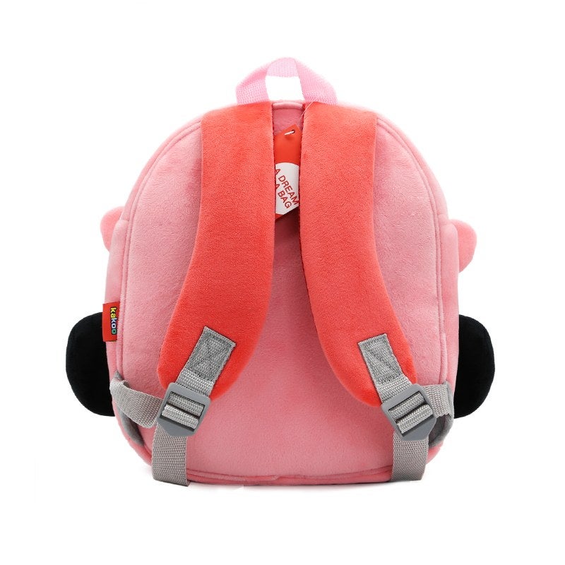 Plush Kids Backpack, Wagon Car Vehicle Design, Soft Lightweight School Bag for Toddlers and Preschool Kids - Image 5