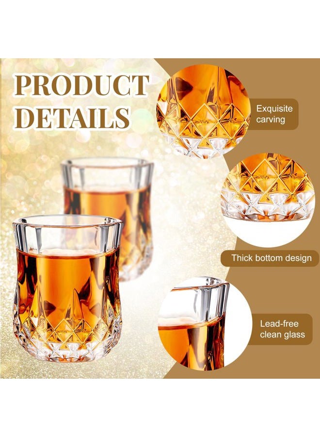 Meanplan Mini Shot Glasses Set Tasting Glasses Heavy Base Clear Shot Cup Cute Cordial Mini Wine Cups for Serving Whiskey, Wine, Juice (1.7oz,60 Pcs) - Image 3