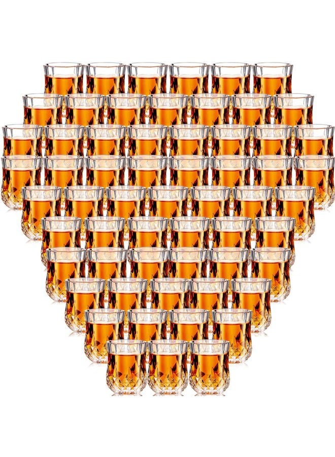 Meanplan Mini Shot Glasses Set Tasting Glasses Heavy Base Clear Shot Cup Cute Cordial Mini Wine Cups for Serving Whiskey, Wine, Juice (1.7oz,60 Pcs) - Image 1