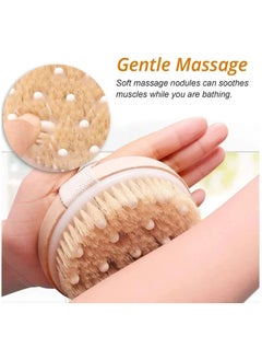 ORiTi Body Brush for Wet or Dry Brushing - Gentle Exfoliating for Softer, Glowing Skin  - Image 2