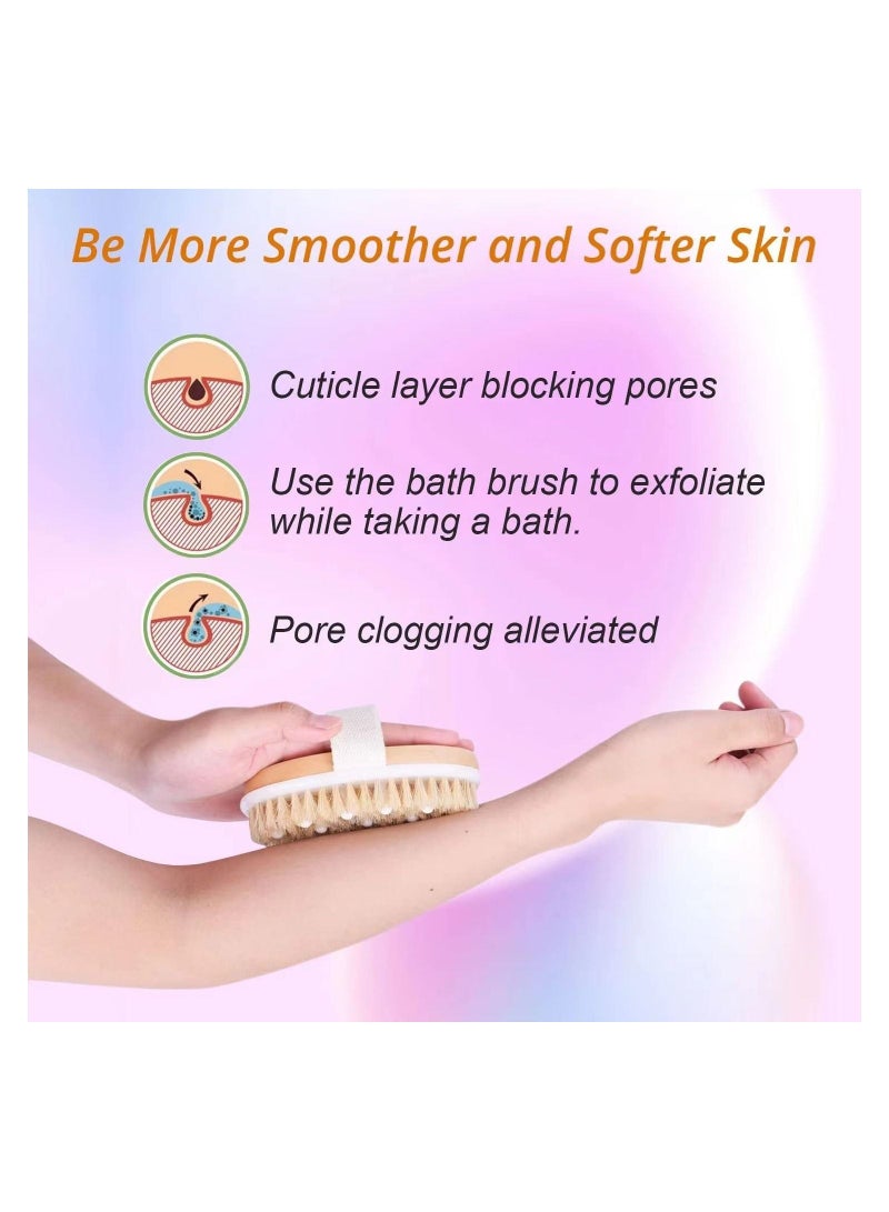 ORiTi Body Brush for Wet or Dry Brushing - Gentle Exfoliating for Softer, Glowing Skin - Image 4
