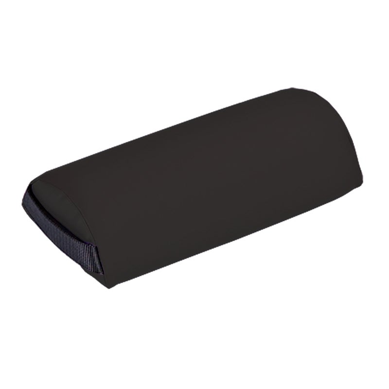 EarthLite Bolster Pillow Neck â€“ Durable Massage Bolster, 100% PU Upholstery incl. Strap Handle/Professional Quality for Massage Tables/Back Pain Relief, Black 3Lx6Wx13H - Image 1