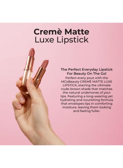 MCoBeauty MCoBeauty Matte Luxe Lipstick, Cheeky Chat, Velvety Matte Finish for Bold Lips, Vegan, Cruelty Free Cosmetics  - Image 5