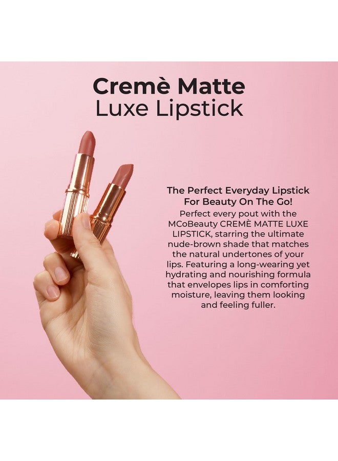 MCoBeauty Matte Luxe Lipstick, Cheeky Chat, Velvety Matte Finish for Bold Lips, Vegan, Cruelty Free Cosmetics - Image 5