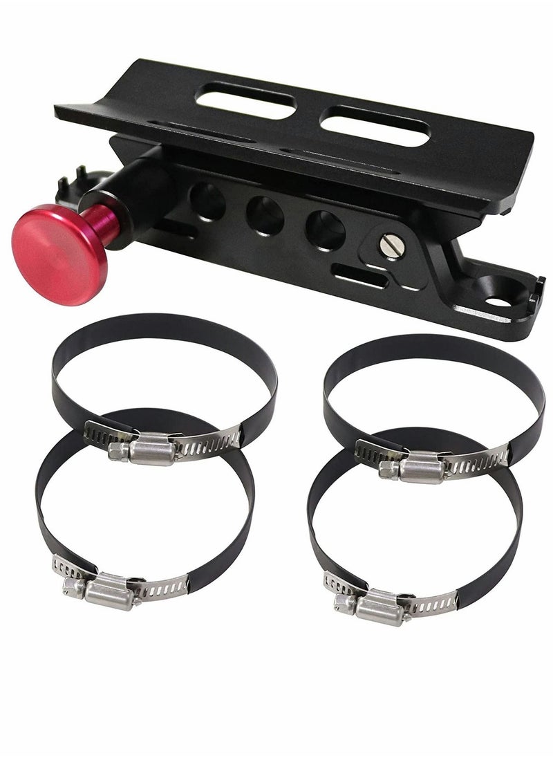 SYOSI - Vehicle Adjustable Quick Release Roll Bar Fire Extinguisher Mount Holder Brackets for Jeep TJ JK JKU JL UTV Polaris RZR Ranger Camper Van Aluminium - Image 1
