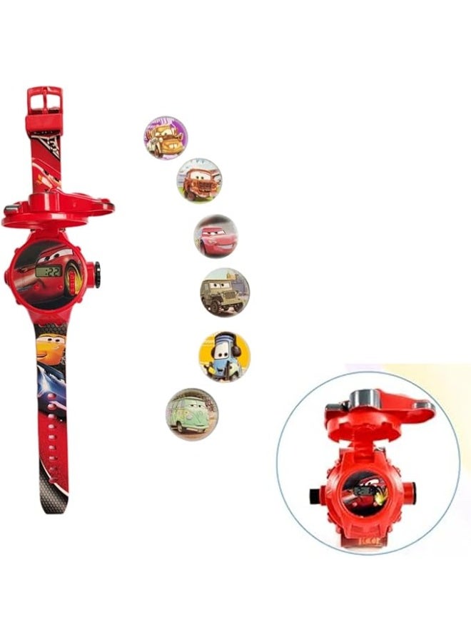 Cars Children's light-up watch with a race car design inspired by cartoon characters - Image 3