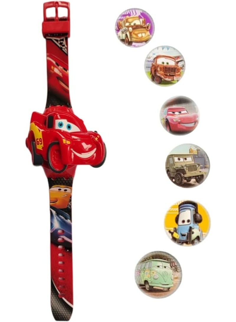 Cars Children's light-up watch with a race car design inspired by cartoon characters - Image 4
