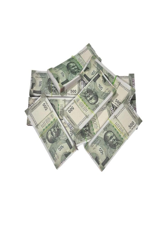 Laserbot Currency (Number 100 X 5 =500 Each) for Kids Denomination Learning(ONLY 500 NAKLI Note) Artificial Playing, Learn Money Skills- Multi Color (500pcs) Movie Shooting Note - Image 5