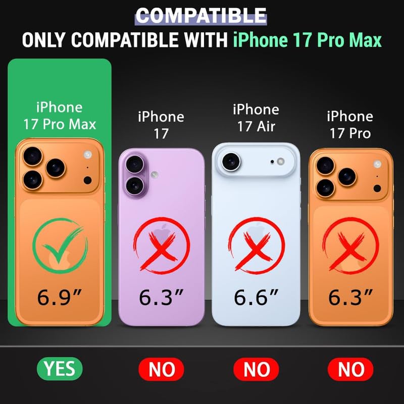 US LITE Back Cover for iPhone 17 Pro Max with Portable Kickstand | Mag-Safe Compatible Magnetic Case | Shockproof Military Grade Protection | Extreme Protection Phone Cover – Bronze - Image 2
