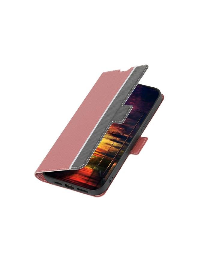 S-TOP Case For Nokia C12 Twill Texture Side Button Leather Phone Case - Image 5