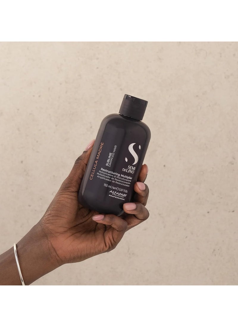 ALFAPARF MILANO Alfaparf Milano Semi di Lino Sublime Cellula Madre Restructuring Multiplier for Damaged Hair - Repairs and Reconstructs for Healthy Hair - Protects and Enhances Cosmetic Color - (5.07 fl. oz.)  - Image 4