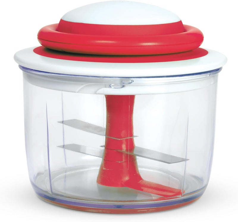 Chef'n VeggiChop Hand-Powered Food Chopper in Cherry Red - Image 1