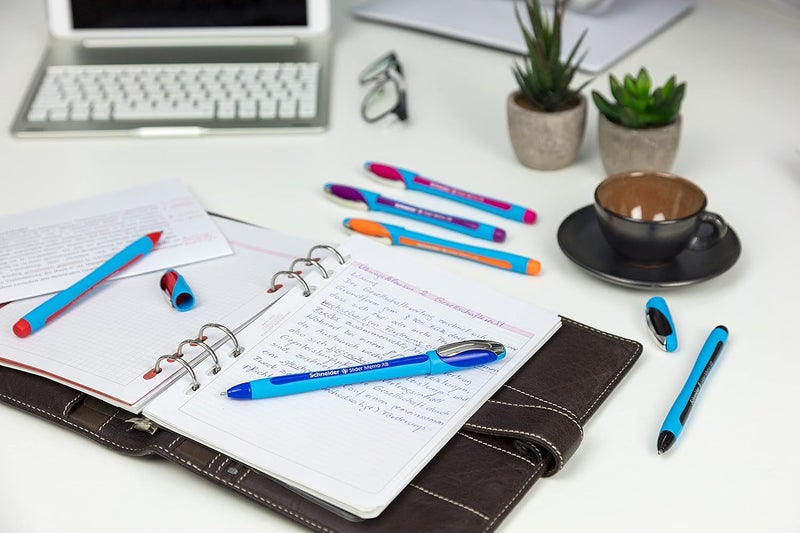 Schneider Slider Memo XB Ballpoint Pens - Pack of 3 (Black, Blue, Red) - Made in Germany - Image 5