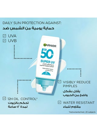 Garnier Skinactive Super UV Acne Prone Skin Serum Sunscreen, 30Ml - view 2