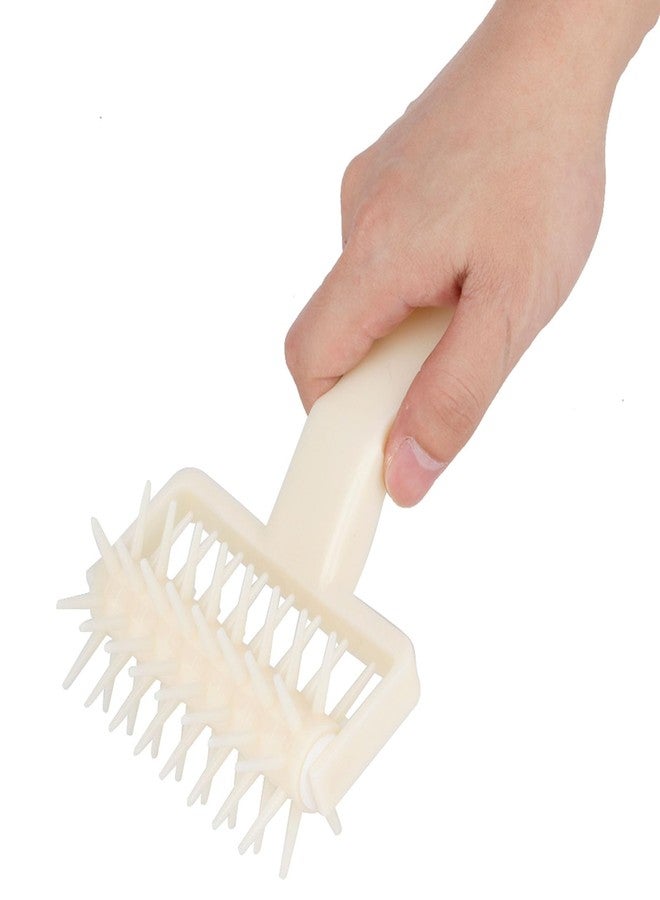 HAOHIZE Pizza Dough Docker, Pizza Docking Tool DIY Plastic Pizza Cookies Dough Roller Pastry Pie Needle Wheels Cutter Cake Bread Hole Punch Baking Tools - Image 1