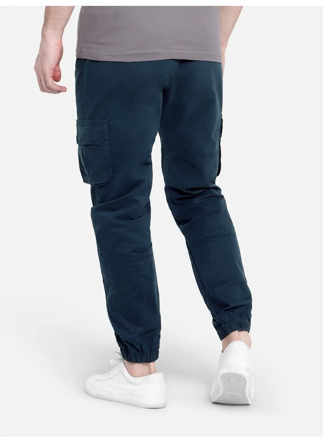 بيونغ Dark Space Blue Heavy Gauge Cargo Joggers