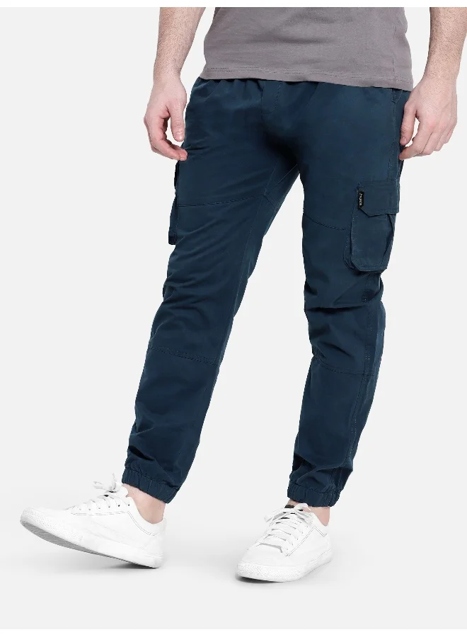 Beyoung Dark Space Blue Heavy Gauge Cargo Joggers