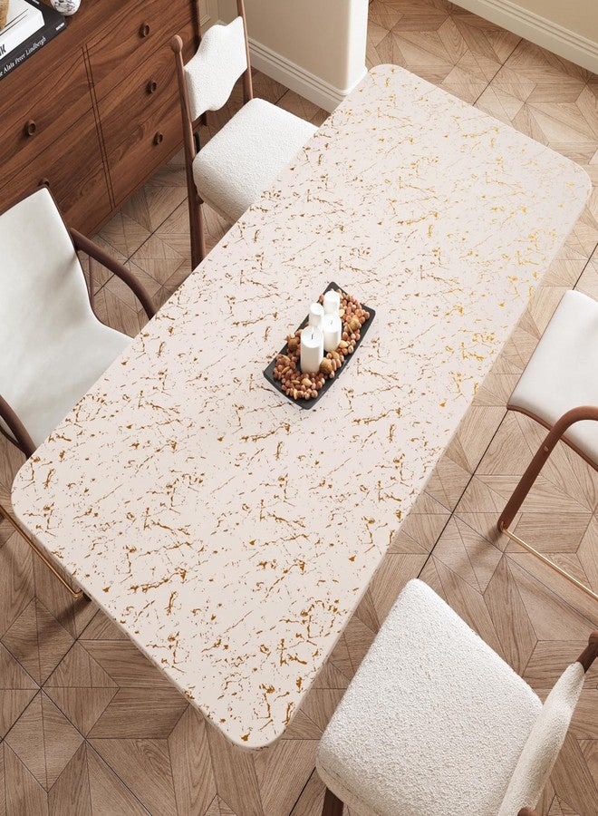 CRE8TIVE Beige Gold Marble Contact Paper Matte Marble Wallpaper Peel and Stick Countertops Waterproof Self Adhesive Countertop Contact Paper Removable Vinyl Roll for Bathroom Cabinets Tables 12"x80" - Image 3