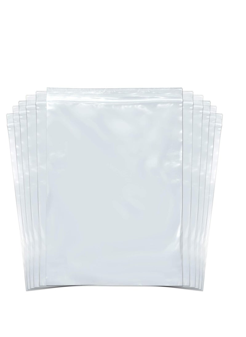 Generic - Zip Lock Bags, 100 Pcs Grip Seal Bags, 15x20 cm Resealable Clear Plastic Bags Sealed Storage Pouches Thickening Durable Press Seal Bags - Image 1