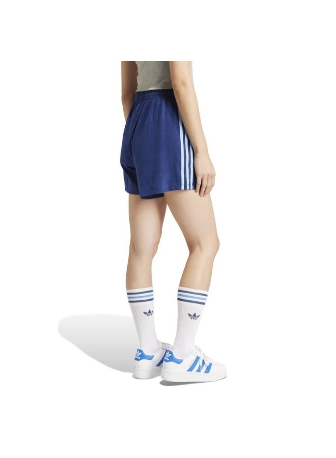 Adidas adidas TERRY SHORT Blue Originals Women SHORTS - Image 5