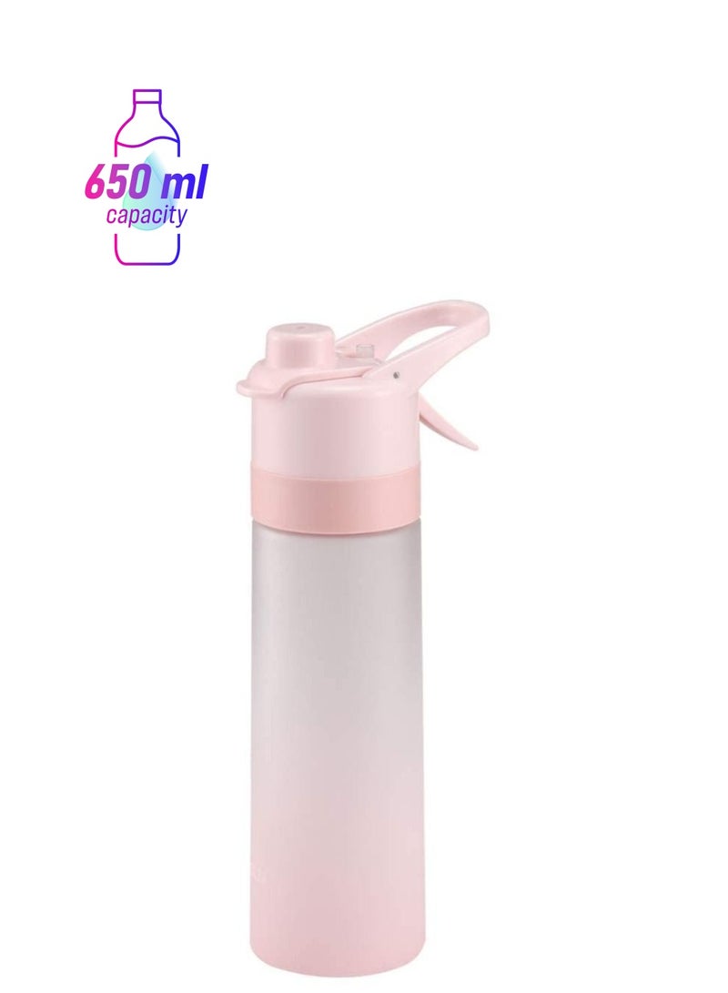 واي آند دي زجاجة ماء رياضية 22 أوقية / 650 مللي قابلة لإعادة الاستخدام إبريق للياقة البدنية بخاخ متعدد الوظائف مع ترطيب بالرذاذ - Image 1