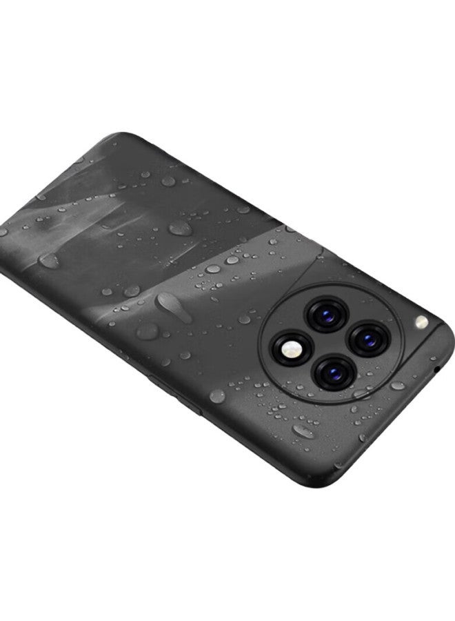 Maikuqi Case For Oppo Oneplus Ace 3, Full Coverage Frosted Soft Shell, Shockproof Protective Cover - Matte Black - Image 3