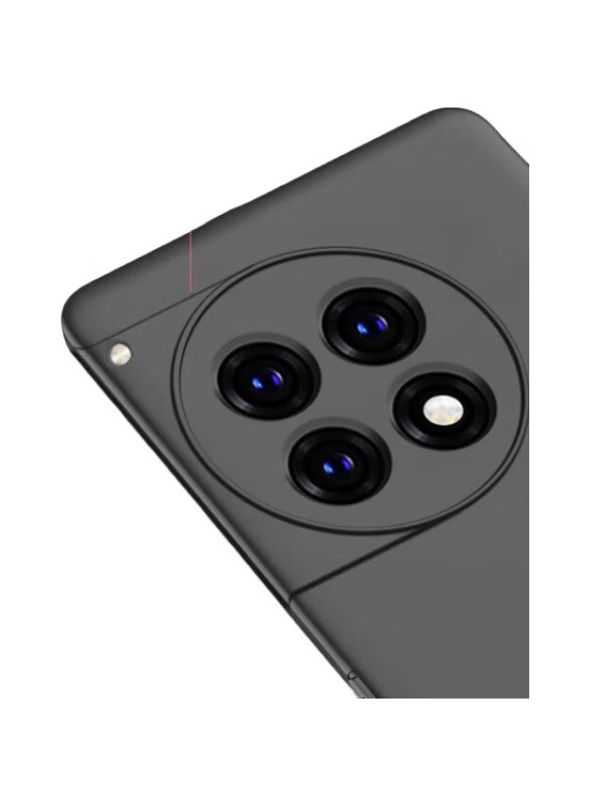 Maikuqi Case For Oppo Oneplus Ace 3, Full Coverage Frosted Soft Shell, Shockproof Protective Cover - Matte Black - Image 2