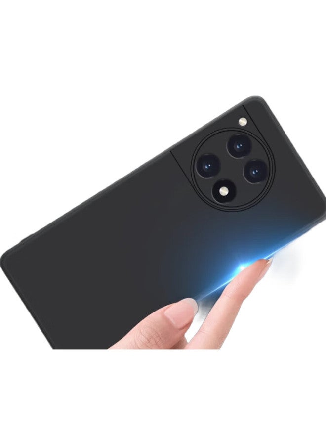 Maikuqi Case For Oppo Oneplus Ace 3, Full Coverage Frosted Soft Shell, Shockproof Protective Cover - Matte Black - Image 1