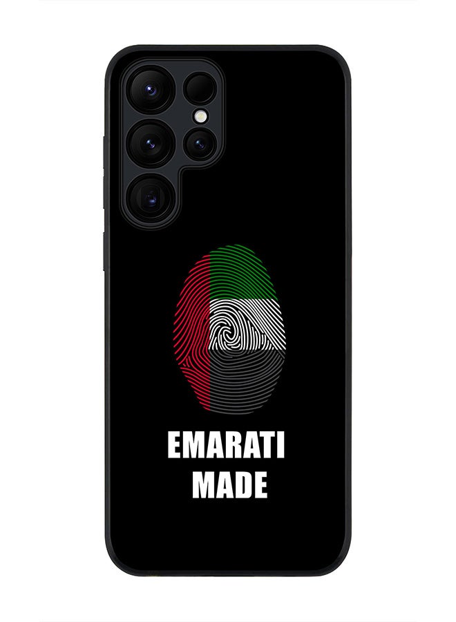 Stylizedd Rugged Black edge case for Samsung Galaxy S24 Ultra, Slim fit Soft Case Flexible Rubber Edges Anti Drop TPU Gel Thin Cover- Emarati Made - Image 1