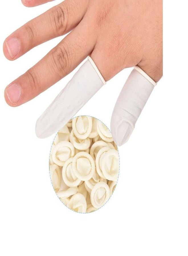 Khayl Highly Purified Natural Rubber Latex Finger Cots, Reusable Rubber FingerTips, Protective Finger Gloves (Pack Of 50) - Image 1