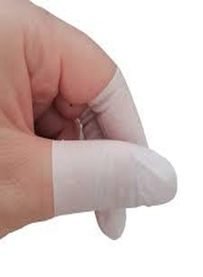 Khayl Highly Purified Natural Rubber Latex Finger Cots, Reusable Rubber FingerTips, Protective Finger Gloves (Pack Of 50) - Image 2