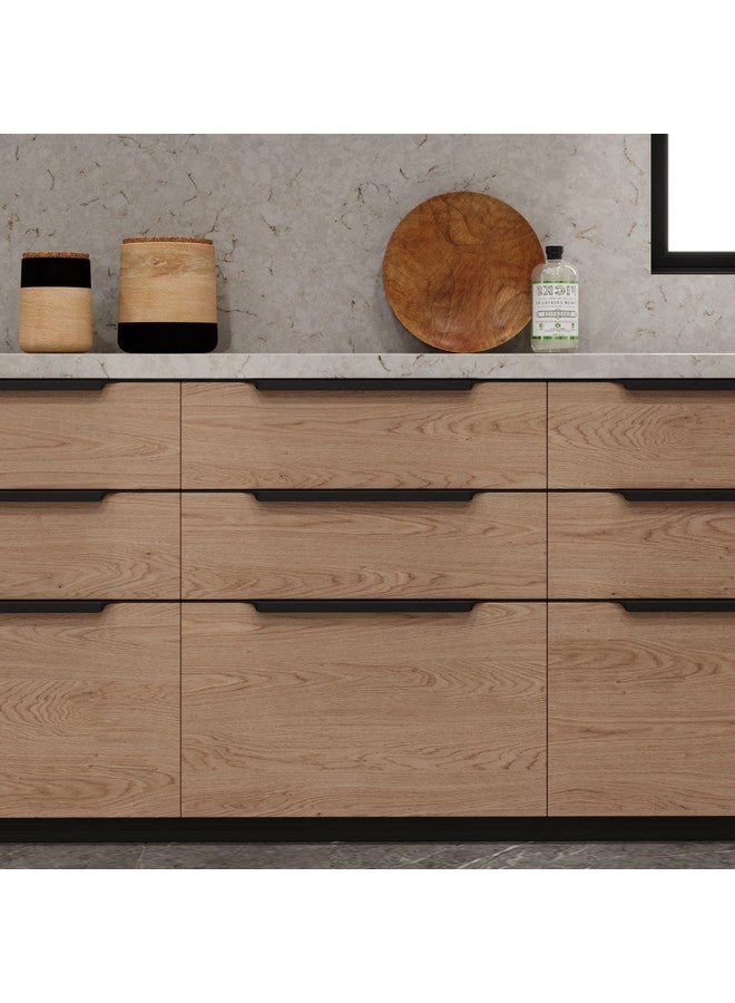 LAPO 5 Pack Exclusive 16 Inch Aluminum Kitchen Profile Handle, Drawer Handle for Kitchen, Cabinet Profile Handle, Wardrobe Pull Handle for Home, Hotel, Office (Black Finish, Pack of 5) P-002 - Image 5